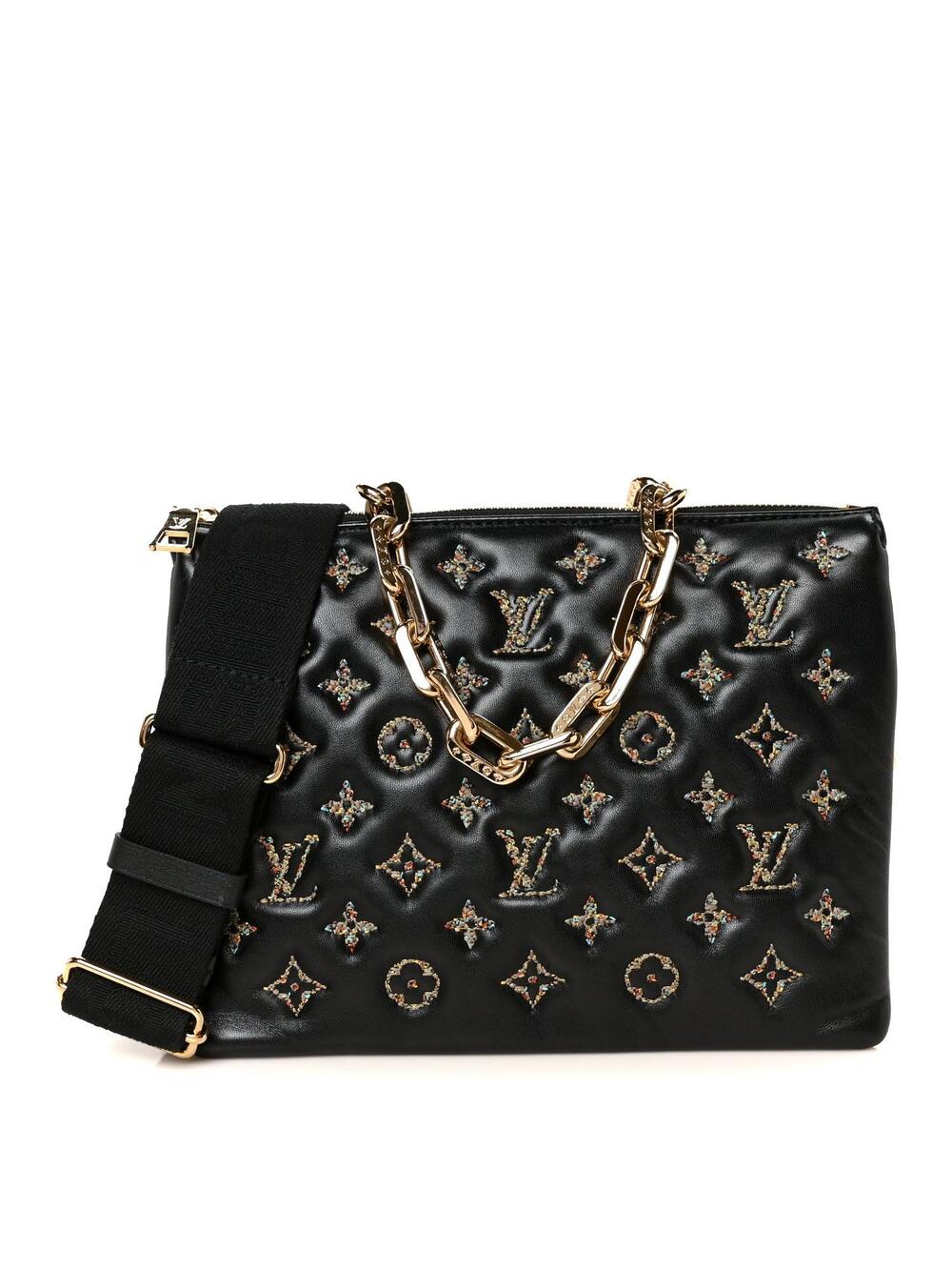 Louis Vuitton Lambskin Embossed Tweed #336669L37B